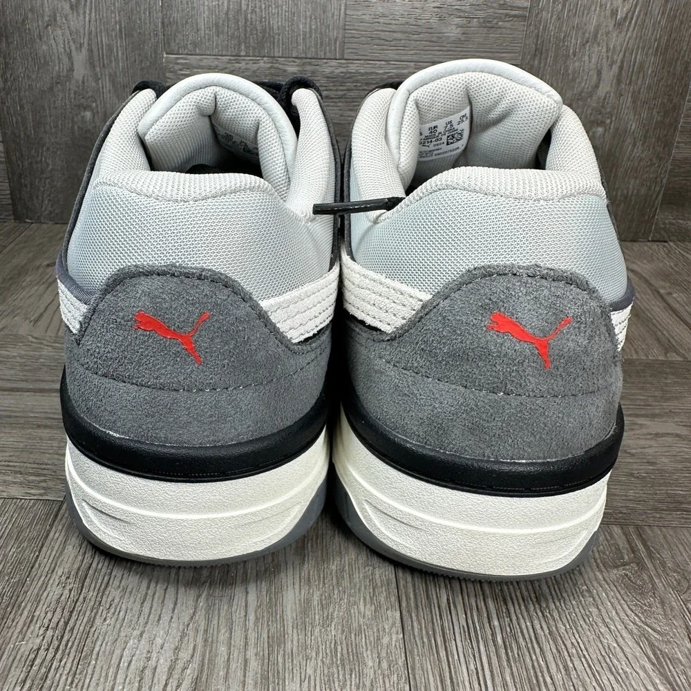 Puma Rebound Retro SD Sneakers Mens 8.5 Black White Grey Low Top NEW
